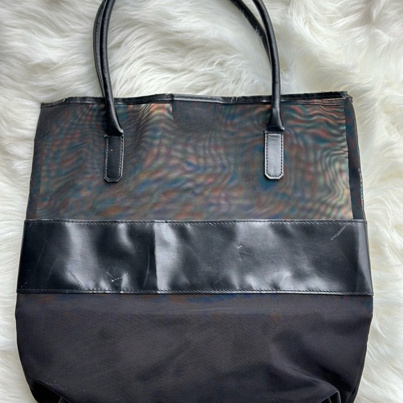 Burberry Fragrances Black Mesh Tote Bag. - Picture 5 of 7
